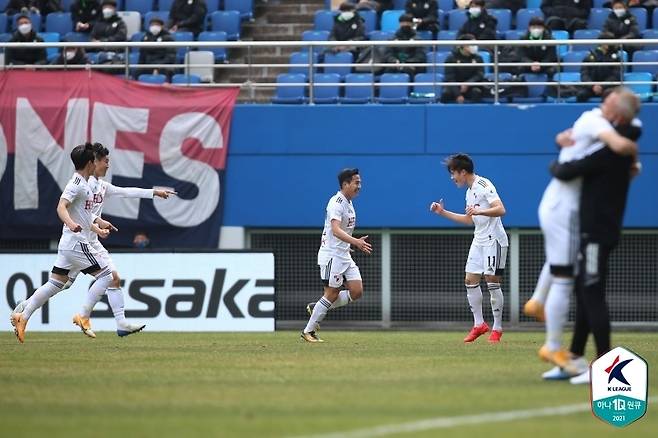 부산 아이파크가 대전 하나시티즌 원정에서 귀중한 첫 승을 신고했다.(한국프로축구연맹 제공)© 뉴스1