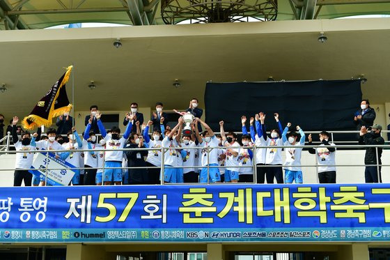 선문대가 제57회 춘계대학축구연맹전 통영기 결승에서 전주대에 3-1로 승리하며 우승을 차지했다.