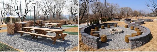 한강공원 난지캠핑장 바비큐존과 캠프파이어존 [서울시 제공. 재판매 및 DB 금지]