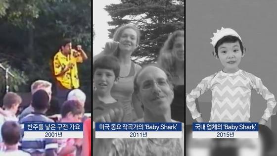 저작권위는 조니온니의 아기상어와 핑크퐁 아기상어, 구전동요로 만들어진 다수의 과거 아기상어 동영상을 비교 분석했다.
