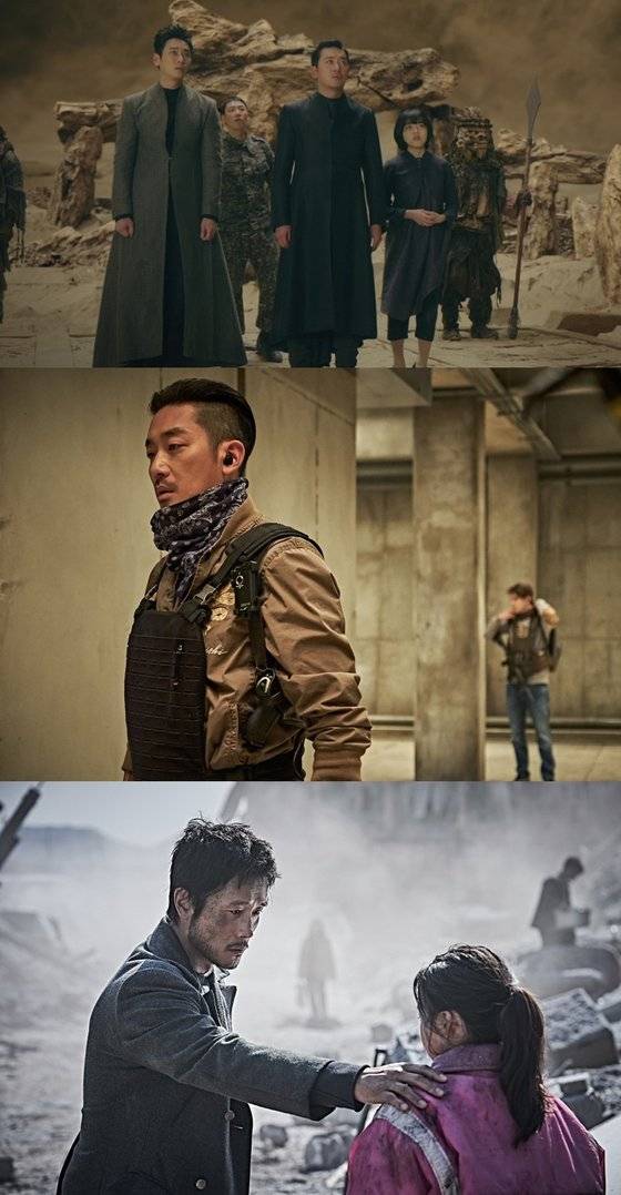 실재하지 않는 저승세계를 그린 '신과함께' 시리즈와 대규모 전투 장면이 필수인 액션 영화 'PMC:더 벙커' '백두산'은 VFX의 위력이 빛을 발한 작품이다. [롯데엔터테인먼트·CJ엔터테인먼트]