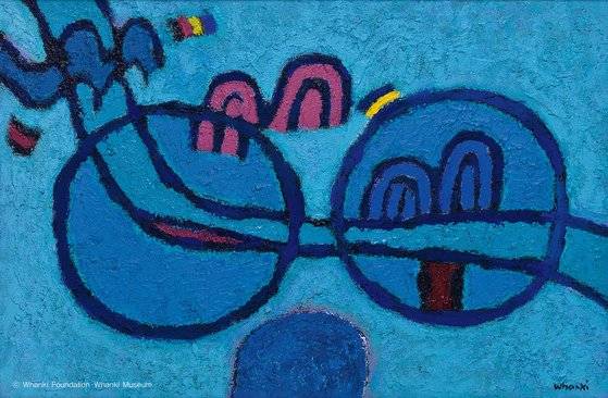 김환기의 '무제'. 9억8000만원에 낙찰됐다. [사진 서울옥션]