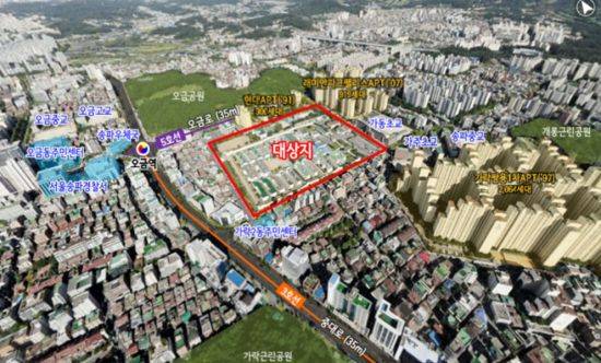 서울 송파구 가락동 옛 성동구치소 위치도. (제공=서울시)