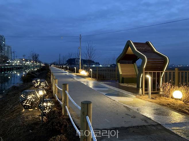 동산동 대간선수로(은하수로).사진=익산시