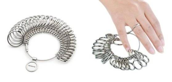 반지 사이즈를 측정하는 링 게이지. [사진 몽티크 주얼리 블로그. 그레이밍 홈페이지]