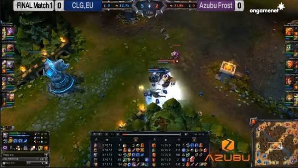 빠른별 그라가스와 프로겐 다이애나의 컨트롤 싸움, 사진=OGN 영상 캡처