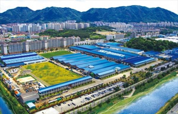 SNT중공업 본사 전경    SNT중공업 제공