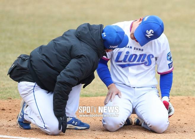 ▲ 삼성 라이온즈 이성규(오른쪽) ⓒ 곽혜미 기자