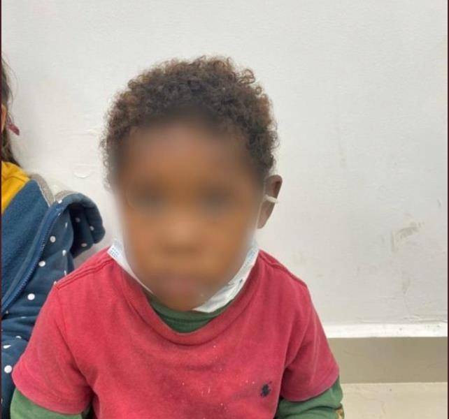 보호자 없이 미 국경을 넘으려다 멕시코 당국에 발견된 온두라스 4살 남자아이 [멕시코 이민청 제공]