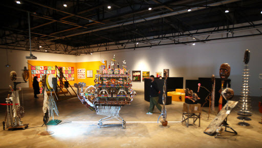 Installation view of the 13th Gwangju Biennale at the Gwangju Biennale Exhibition Hall (Yonhap)