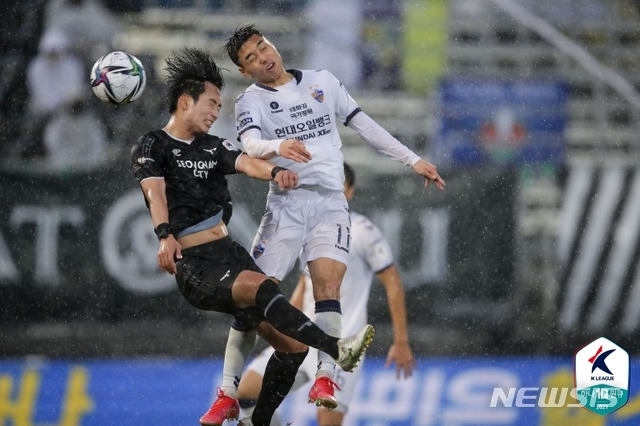 [서울=뉴시스]프로축구 울산 현대 이동준 (사진 = 프로축구연맹 제공)