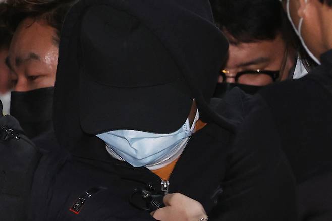노원구 아파트에서 세 모녀를 살인한 혐의를 받는 피의자. 연합뉴스
