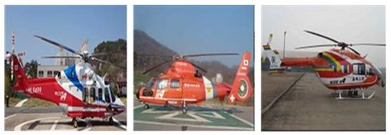 기존 소방헬기는 지역별로 외관 도색이 제각각이었다. 〈사진=소방청〉