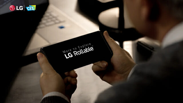 LG전자가 지난 1월 CES에서 영상 공개한 'LG 롤러블'.(사진=LG전자)