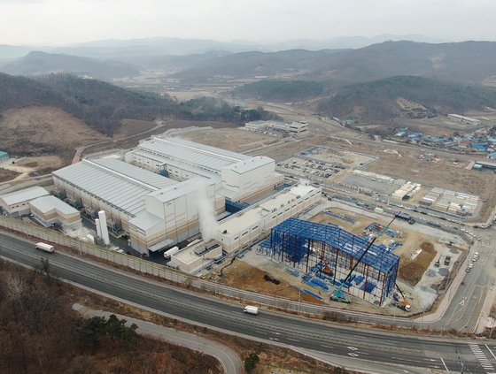 An aerial view of Posco Chemical's anodes factory in Sejong [POSCO CHEMICAL]