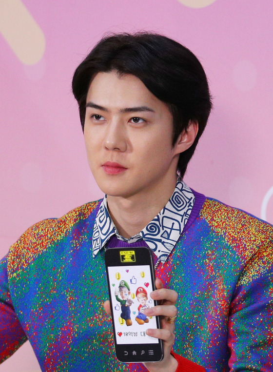 Sehun of boy band Exo [ILGAN SPORTS]