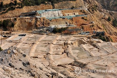 중국 장시성의 한 희토류 광산 [EPA=연합뉴스 자료사진]