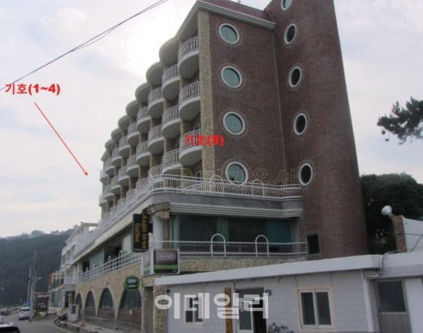 법원 경매에 부쳐진 부산 해운대구 한 숙박시설(사진=지지옥션)