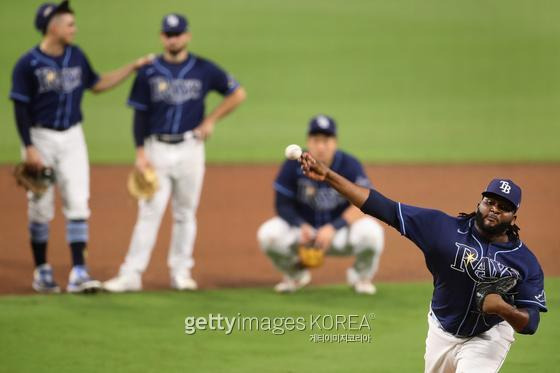 탬파베이 마무리 디에고 카스티요. Gettyimages