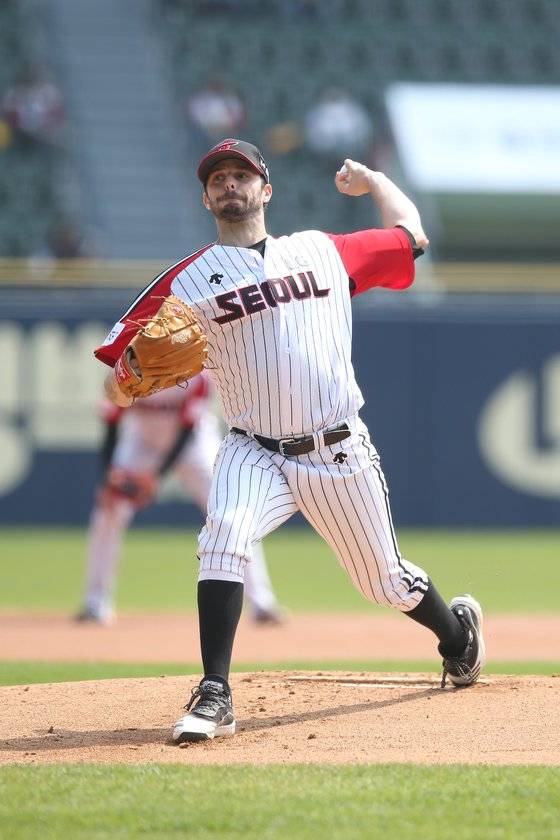 LG 트윈스 투수 앤드류 수아레즈. [사진 LG 트윈스]