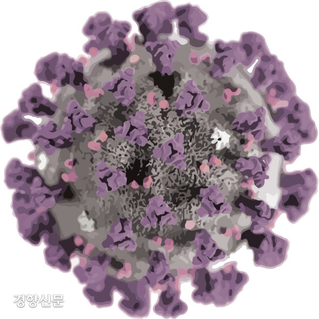 코로나19 바이러스 이미지. 김상민 화백