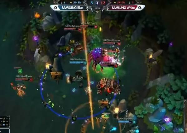 1대5를 들어가는 마오카이, 사진=OGN 영상 캡처