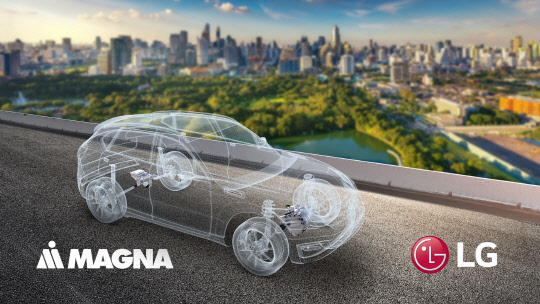 LG전자와 캐나다 자동차 부품업체 마그나가 지난해 12월23일 전기차 파워트레인 분야 합작사 설립을 발표했다. <LG전자 제공>
