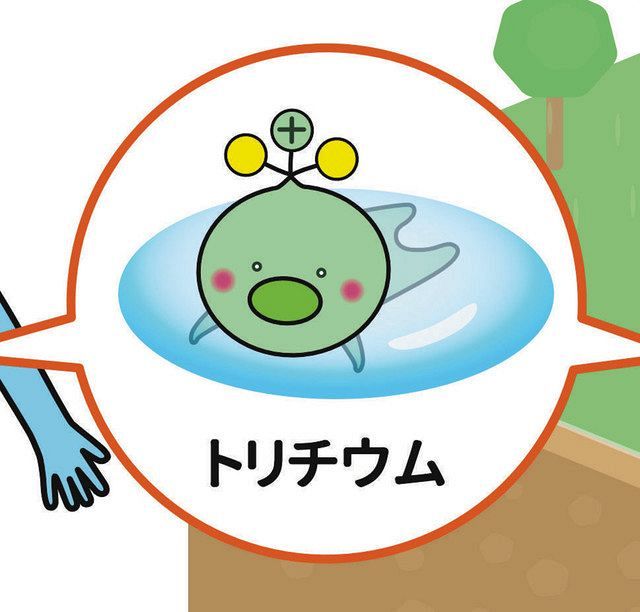 일본 부흥청은 13일 후쿠시마 원전 방사능 오염수에 포함된 방사성 물질 삼중수소(트리튬)의 안전성을 홍보하기 위한 목적으로 '트리튬'캐릭터를 만들었다고 발표했다. 일본 부흥청 자료