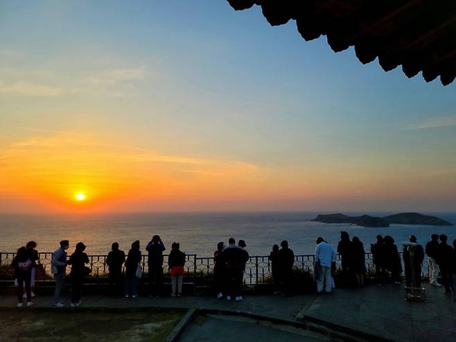 수월봉 차귀도 낙조