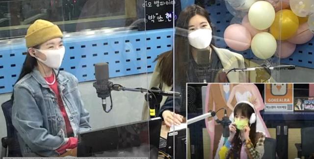 이해리(오른쪽)와 강민경(왼쪽)이 SBS 파워FM '박소현의 러브게임'에서 입담을 뽐냈다. 보이는 라디오 캡처