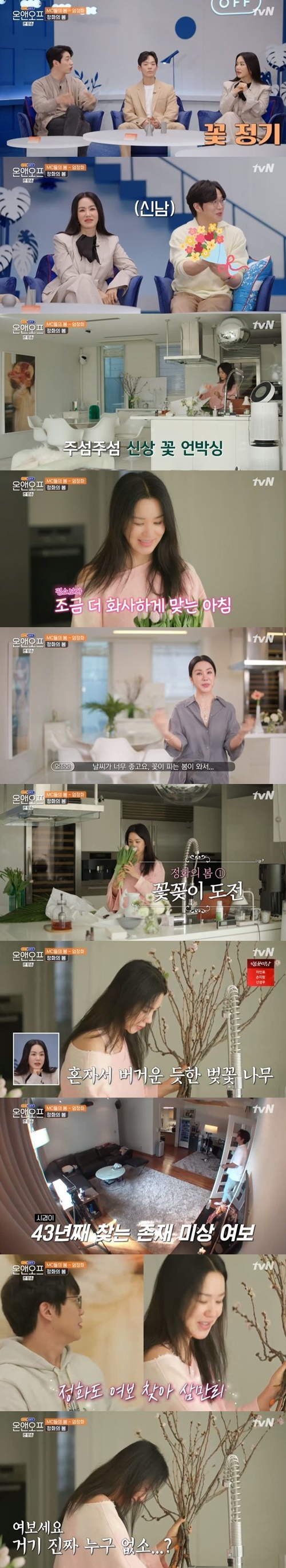‘온앤오프2’ 엄정화 사진=tvN 예능프로그램 ‘온앤오프2’ 캡처