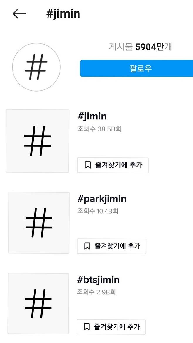 방탄소년단 지민 #jimin 인스타그램 6000만 육박 '세계 인물 1위'..틱톡 톱3 합산 518억 '소셜미디어 킹'