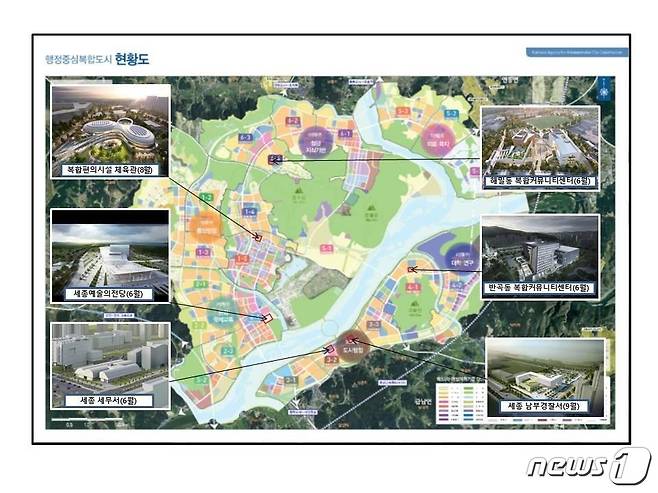 2021년 공공시설건축물 6개소 준공현황. (행복청 제공)© 뉴스1