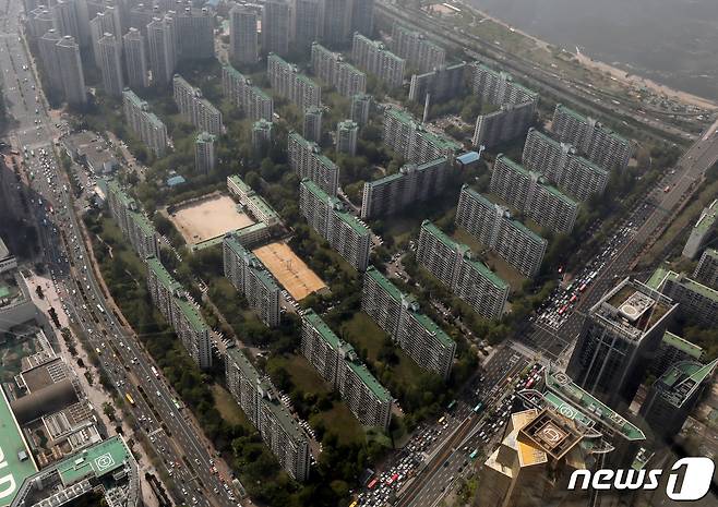 잠실 주공5단지아파트 모습. 2021.4.20/뉴스1 © News1 박세연 기자