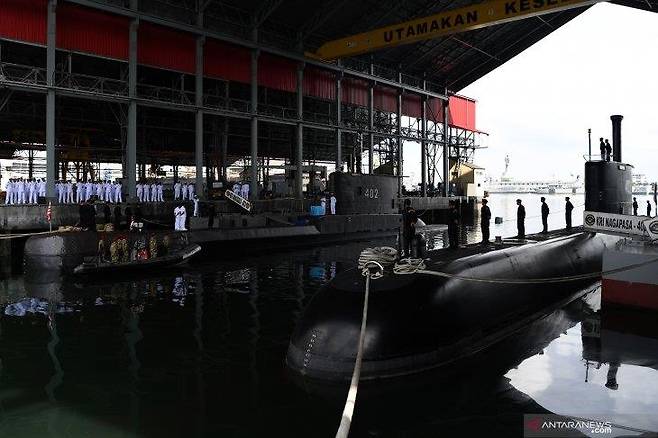 연락두절된 독일산 인도네시아 잠수함(KRI Nanggala 402) [안타라통신·재판매 및 DB 금지]