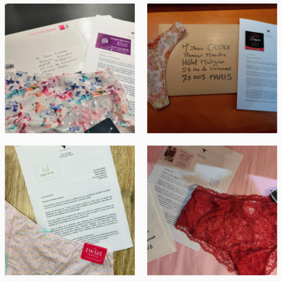 장 카스텍스 프랑스 총리에게 최근 여성 속옷이 담긴 편지가 무더기로 배달되고 있다. 사진=SNS 캡처.