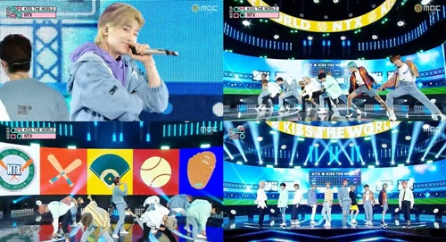 그룹 NTX(엔티엑스)가 만찢남 비주얼을 완벽하게 구현했다. 사진=MBC ‘쇼! 음악중심’ 캡처