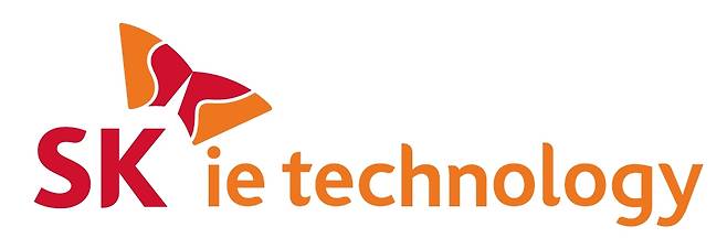 A logo of SK ie technology (SKIET)
