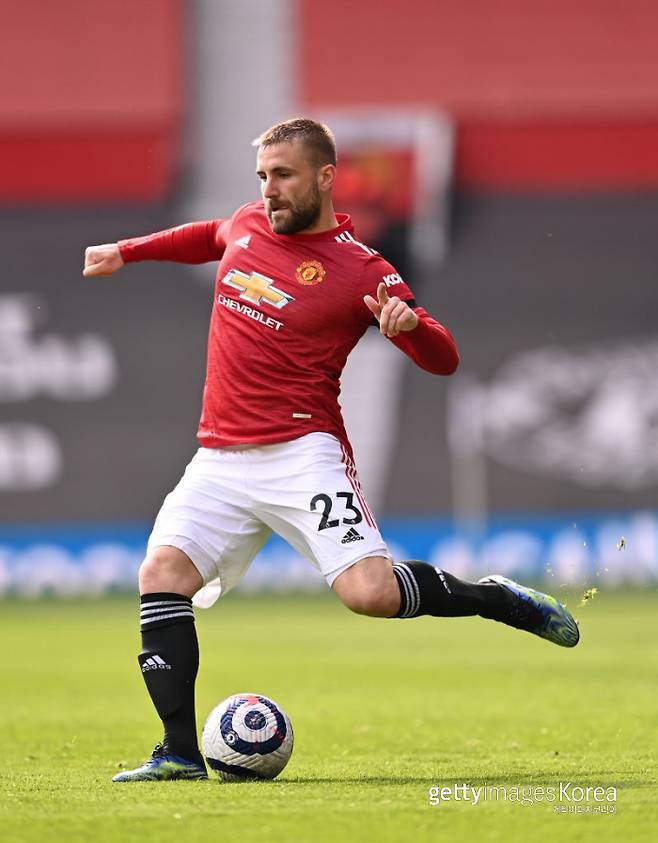 맨유 왼쪽 풀백 루크 쇼. Getty Images코리아