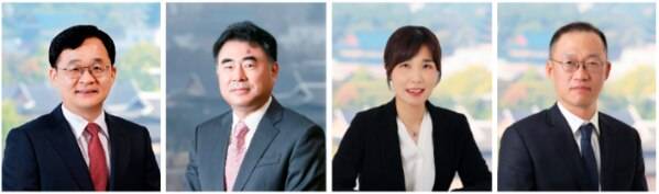 한진칼 법률대리인을 맡은 김앤장의 김용상(왼쪽부터)·고창현·정지영·조현덕 변호사.