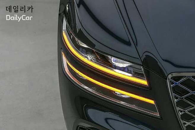 g80의 두 줄 헤드램프 </figcation>