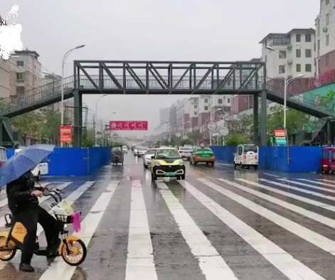 중국의 학부모 한 명이 전액 사비를 들여 학생들을 위해 설치한 육교