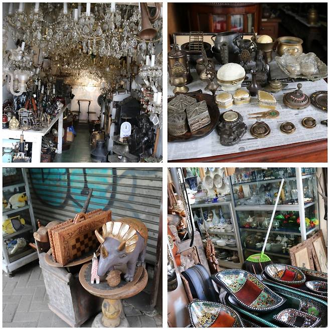 잘란 수라바야 골동품점들, 취급 품목 조금씩 달라 [자카르타=연합뉴스]