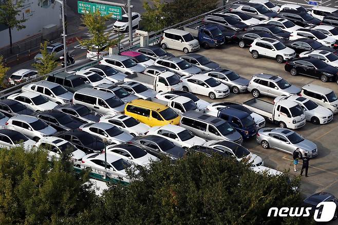 서울 강서구 중고차 매매단지 모습.  /뉴스1 © News1 이광호 기자
