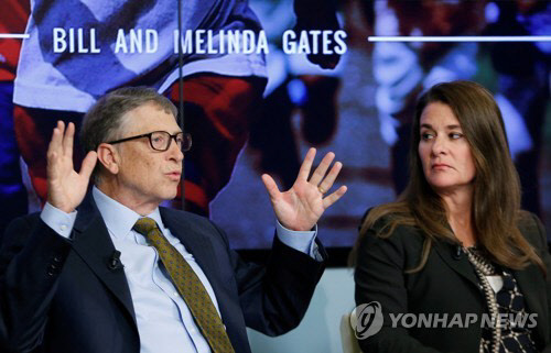 빌 게이츠(왼쪽)와 멀린다. 로이터=연합뉴스 자료사진