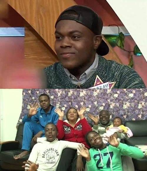 ▲ 라비(위)와 라비의 일가족. 방송화면 캡처