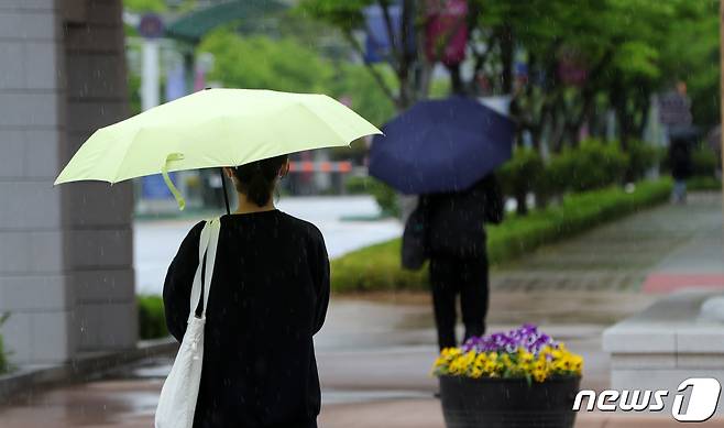 우산 쓴 행인. (뉴스1 DB)