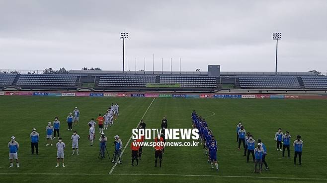 ▲ 제주도 축구협회와 국뢰체육문화산업이 공동 개최한 생활 축구대회가 열렸다.