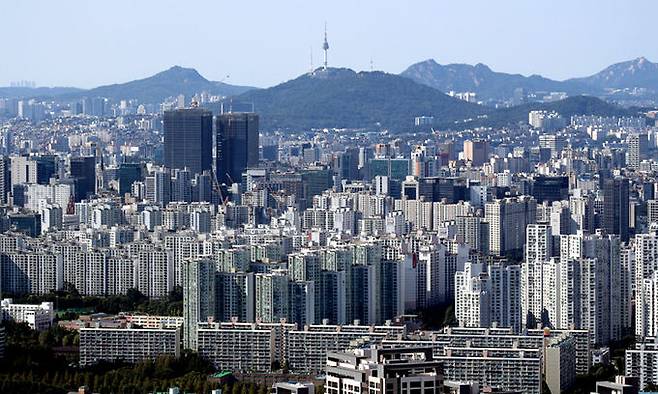 서울 강남구 개포동을 비롯한 강남권 아파트 일대. 연합뉴스