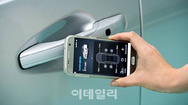 스마트폰 NFC 출입시동 시스템. 현대자동차그룹 제공